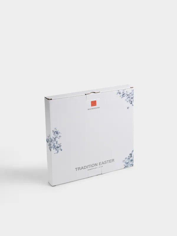 Тарелка обеденная, 27 см, Цветы гжель, Tradition Easter, image-5