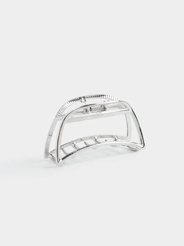 Шаш қыстырғыш, 7 см, металл, күміс, краб, Fantastic, image-1