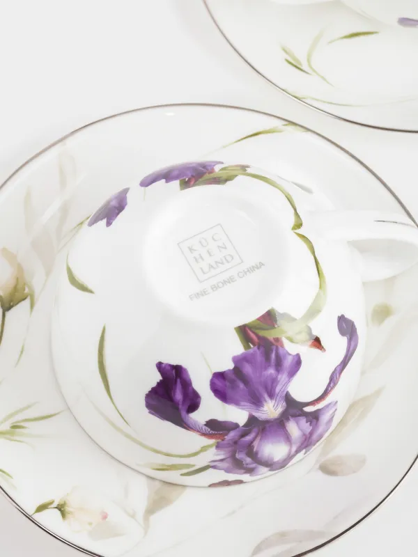 Пара чайная, на 2 персоны, 300 мл, Ирис, Antarctica Flowers, image-3