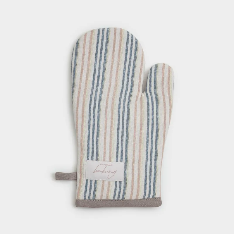 Ыдыс ұстағыш-қолғап, 18х30 см, мақта, сарғылт-қоңыр, Жолақтар, Stripes kitchen