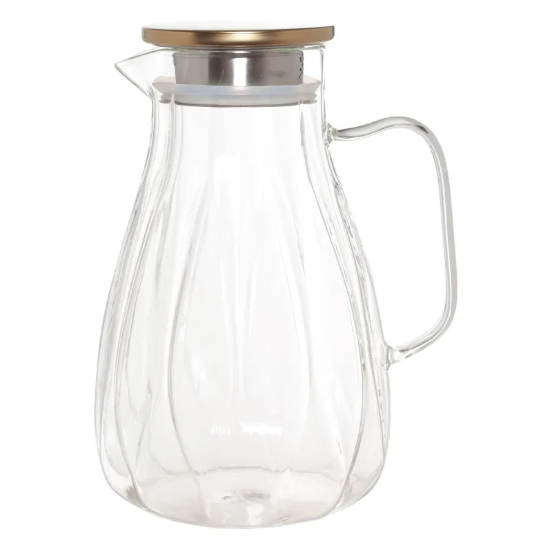Кувшин, 2 л, с крышкой-фильтром, стекло Б/сталь, Ledge, image-0