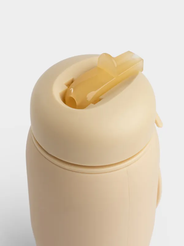 Ішуге арналған бөтелке, балаларға арналған, 450 мл, бауы бар, силикон/пластик, көгілдір, Жылқы, Kiddy, image-6