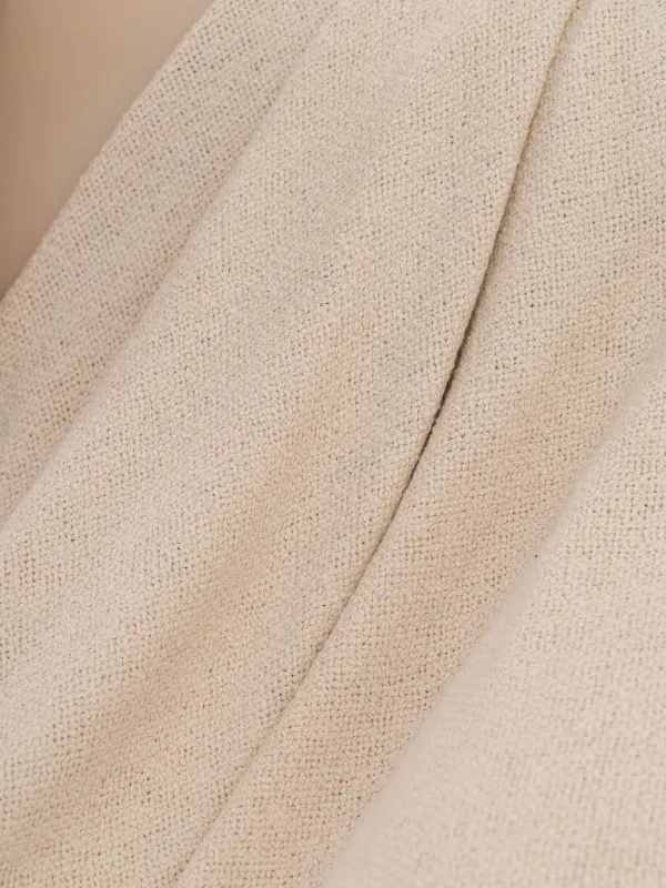 Жамылғы, 130х170 см, мақта, сүт түстес, Streak, image-1