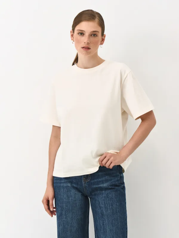 Футболка женская, бежевая, Adrianna, image-4