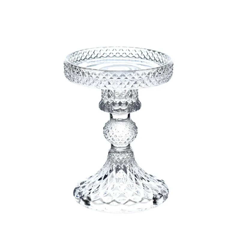 Шырағдан,11 см, бір шам үшін, аяғы, шыны, Naiad