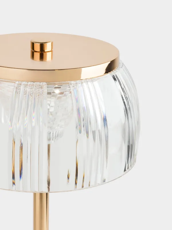 Светильник сенсорный, 31 см, беспроводной, металл/пластик, золотистый, Торшер, Fantastic gold, image-2