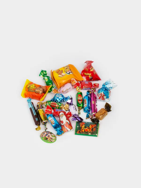 Мешок с конфетами, 20х28 см, 200 гр, ассорти, Лошадка, Sweet christmas, image-4