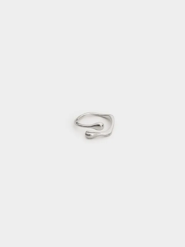 Сақина, 2 см, бір өлшем, металл, күміс, Jewelry, image-0