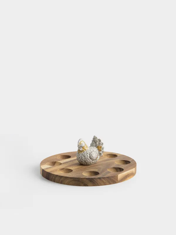 Блюдо пасхальное, 18х6 см, 8 отделений, Курочка, Noble tree, image-2