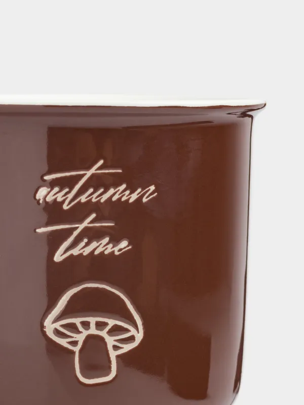 Саптыаяқ, 370 мл, фарфор N, қоңыр, Саңырауқұлақ, Colors autumn, image-2