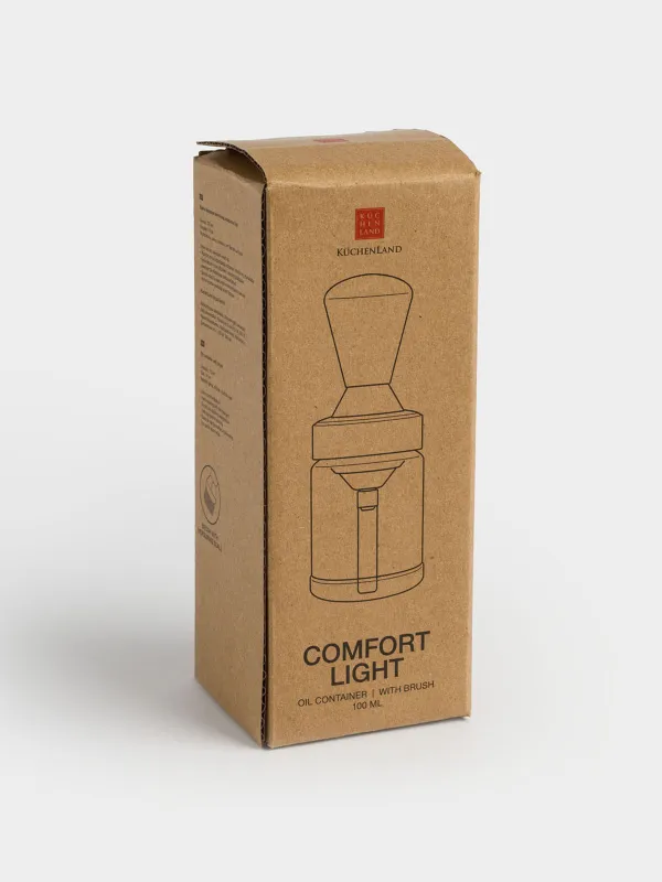 Майға арналған контейнер, 100 мл, щеткасы бар, шыны/силикон, Comfort light, image-4