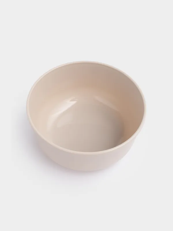 Набор мисок, 3 шт, с крышкой, пластик/силикон, бежевый, Galori, image-7