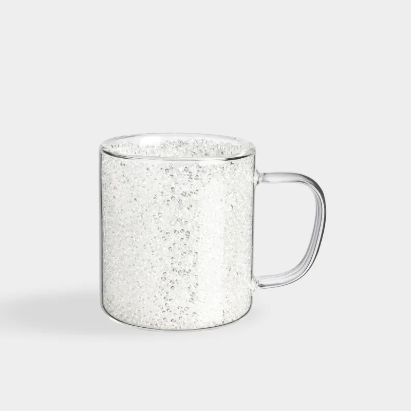 Кружка, 300 мл, шыны B, ішінде күміс кристалдары бар, Air decor
