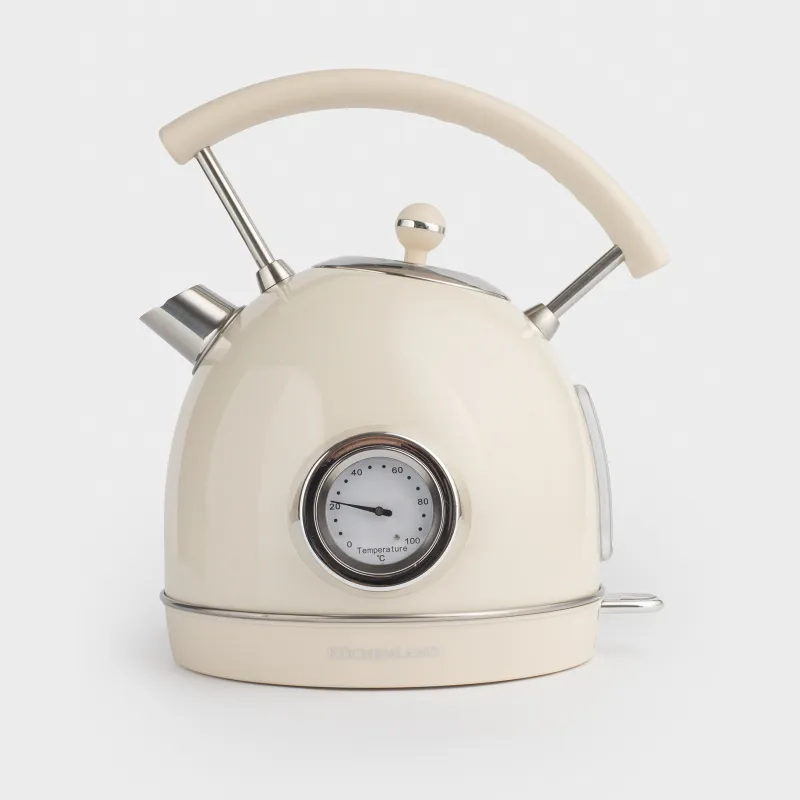 Шайнек, электрлі, 1,8 л, 1850-2200 Вт, болат/пластик, сарғылт-қоңыр, Vintage kitchen