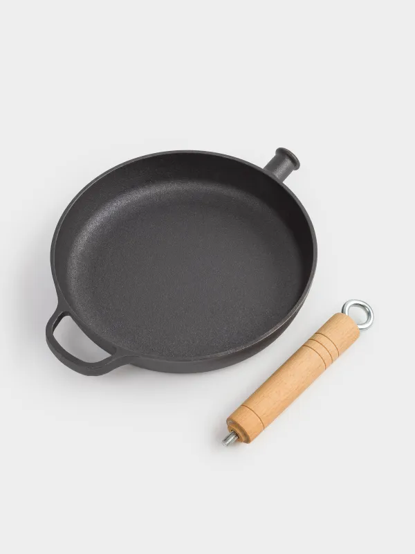 Таба, 24 см, шойын / ағаш, қара, Authentic, image-6