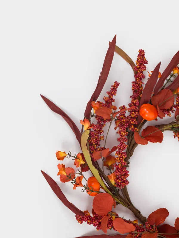 Сәндік гүл шоғы, 16/35 см, пластик/қағаз, Күзгі композиция, Forest symphony decor, image-2