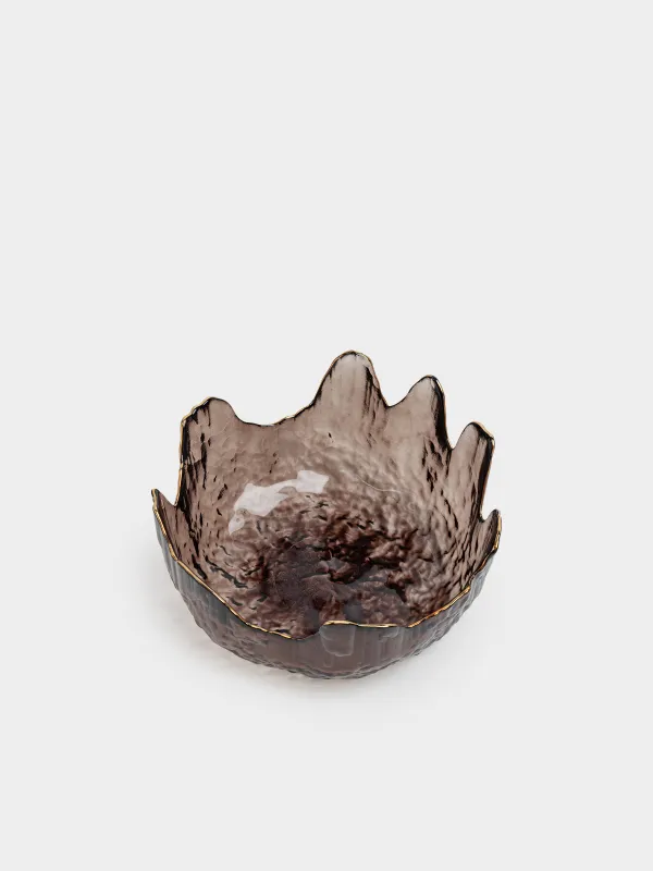 Салатник, 20х9 см, с золотистым кантом, Nautilus color, image-1