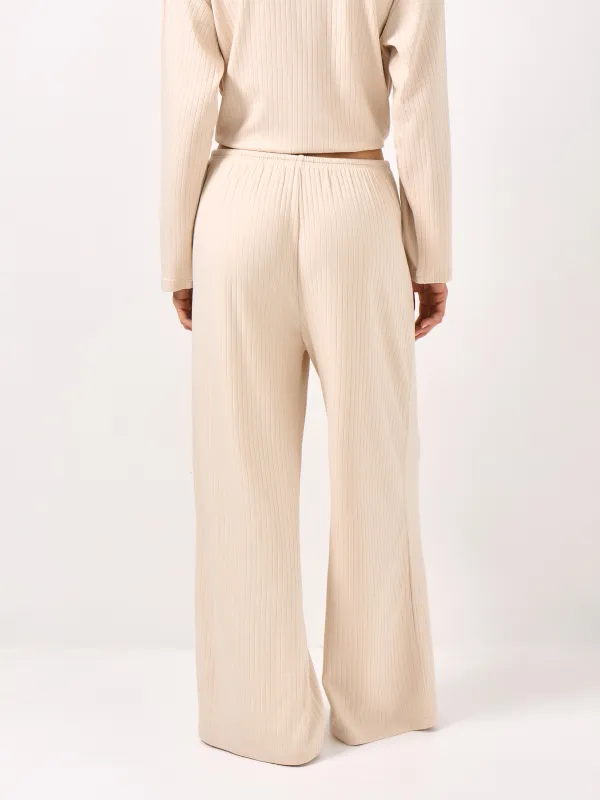 Әйелдер шалбары, үйге арналған, өлшемі XL, вискоза/спандекс, құмды, Camaria, image-3