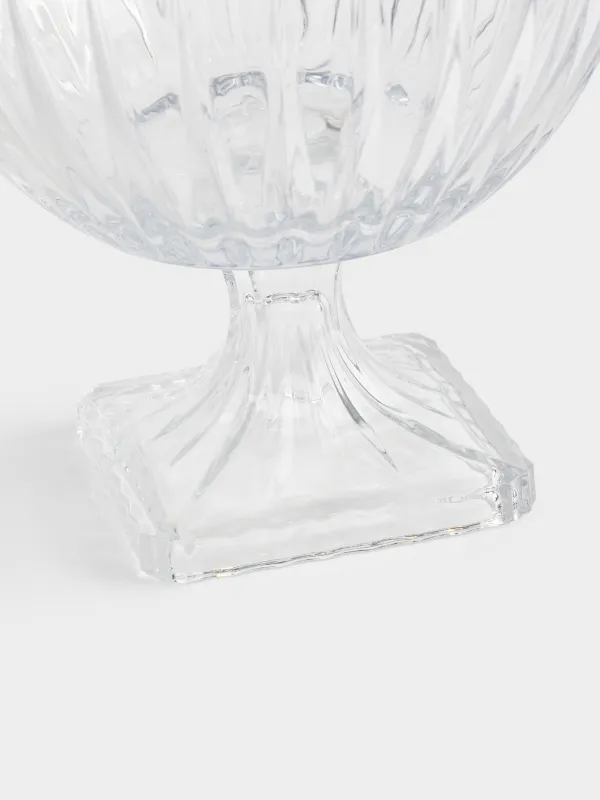 Ваза для фруктов, 25х22 см, на ножке, стекло Р, Glare, image-1