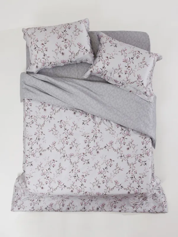 КПБ евро, тенсель 300 ТС, серый, Ветви, Tencel, image-0