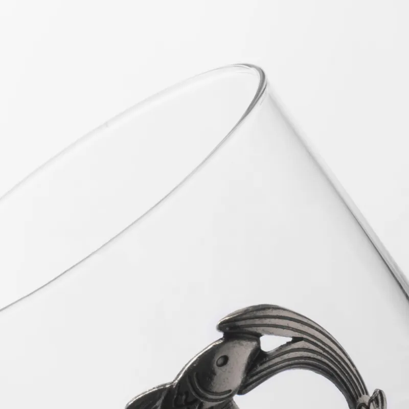 Виски стақаны, 10 см, 340 мл, шыны/металл, күміс, Балықтар, Zodiac, image-3