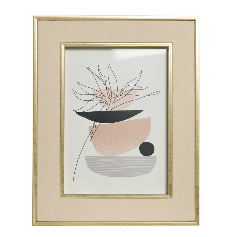 Фоторамка, 19х24 см, пластик/стекло, бежево-золотистая, Gallery, image-3