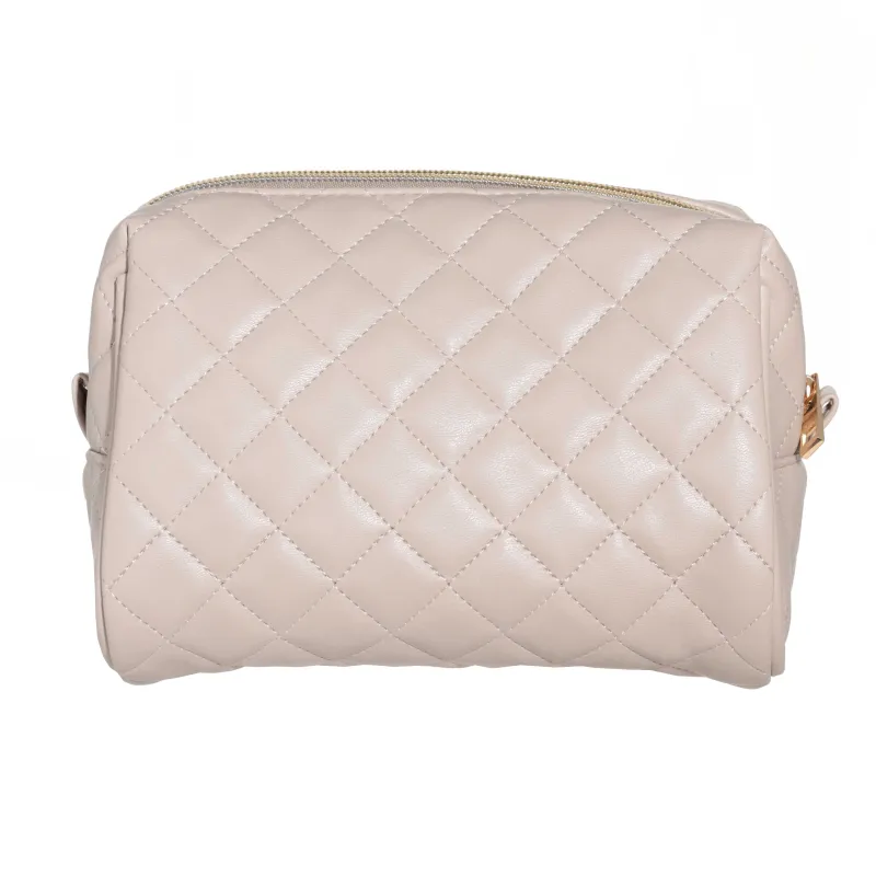 Косметика сөмкесі, 21х13 см, полиуретан, сарғылт, Quilted, image-2