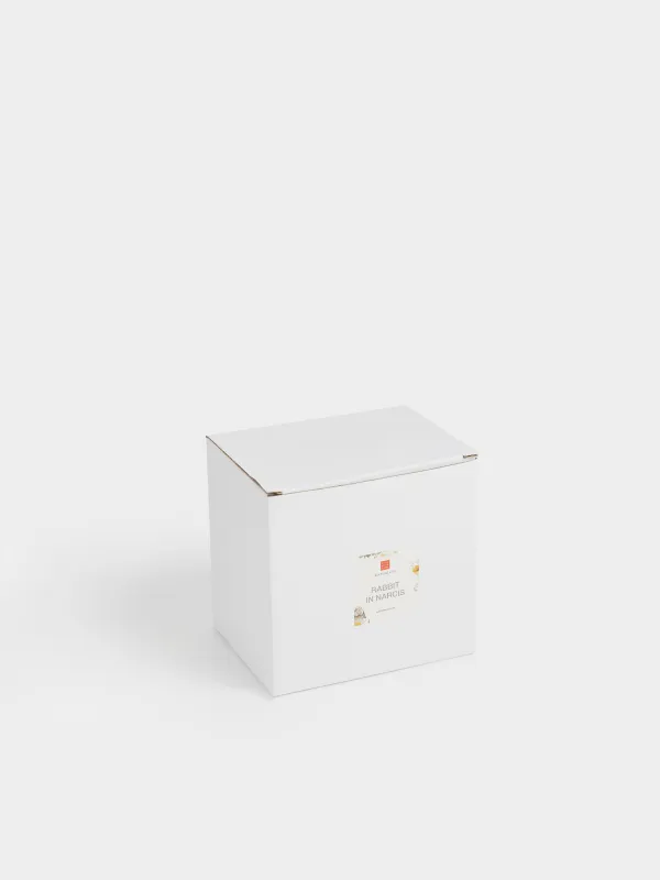 Пасха ыдысы, 14х11 см, 5 бөлім, керамика, сүт түстес, Гүлі бар қоян, Rabbit in narcis, image-5