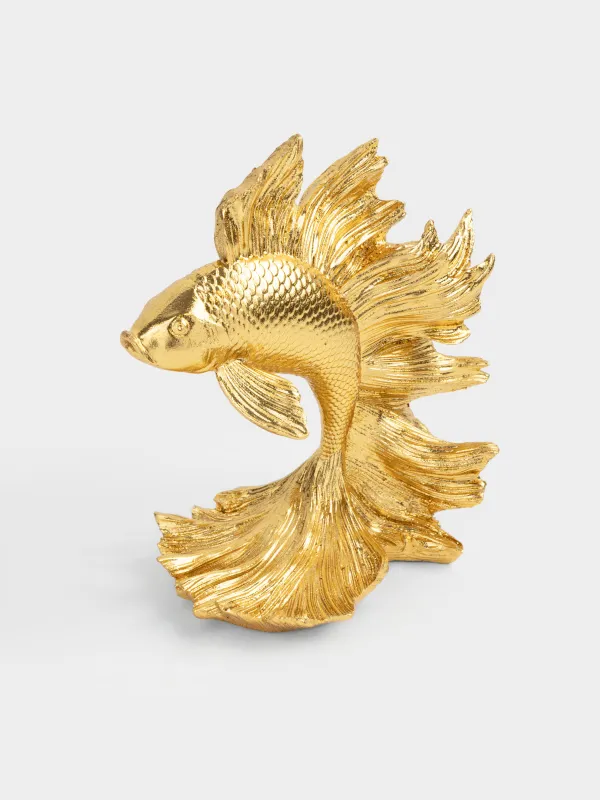 Мүсінше, 20 см, полирезин, алтын түстес, Балық, Goldfish, image-0