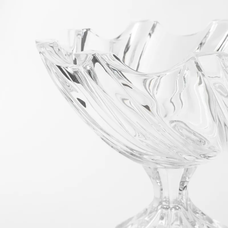 Жеміс вазасы, 25х23 см, аяғы, Шыны Р, Торсидо, image-2