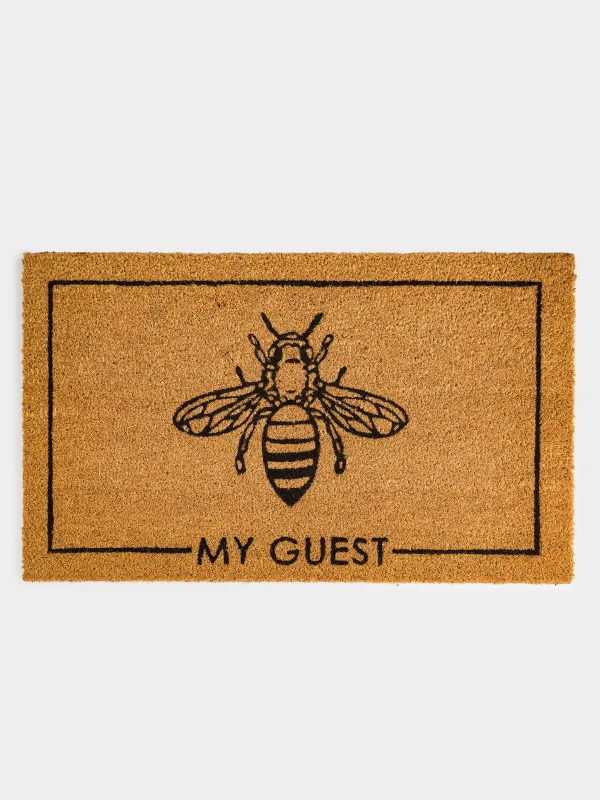 Кілемше, 45x75 см, кокос, сарғылт-қоңыр, My guest, Honey, image-0