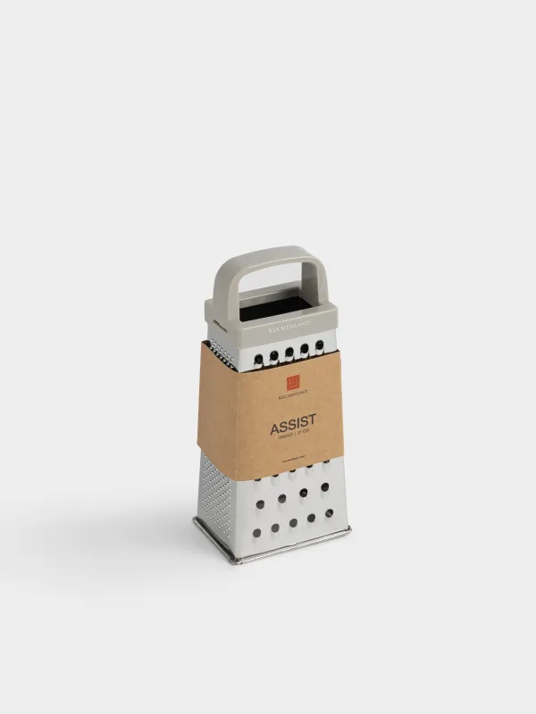 Терка, 21 см, четырехгранная, сталь/пластик, серая, Assist, image-3