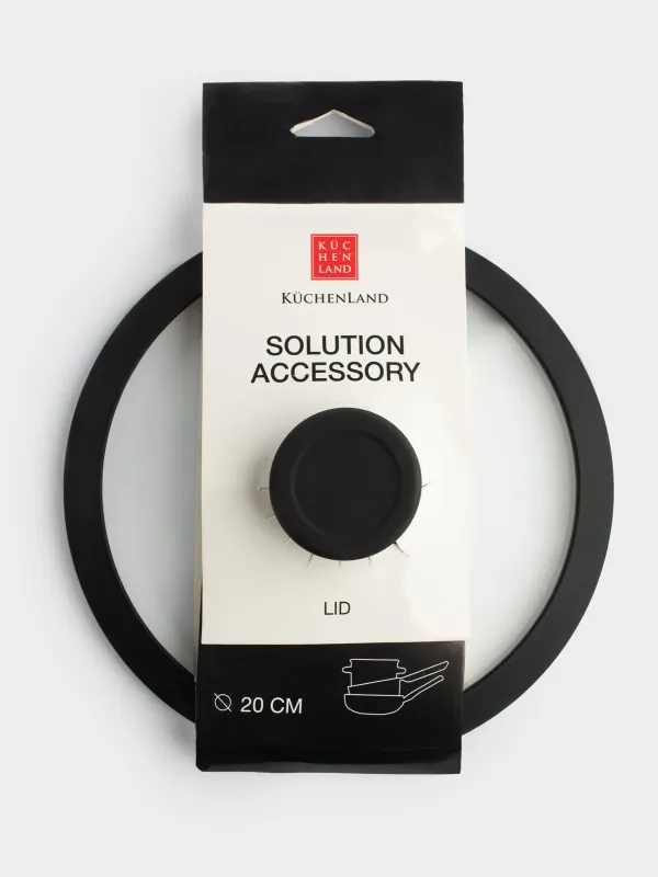 Қақпақ, 20 см, шыны/силикон, Solution accessory, image-3