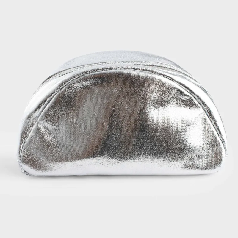 Косметичка, 22х12 см, полиуретан, серебристая, Plenden, image-3