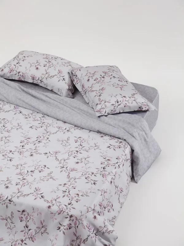 КПБ евро, тенсель 300 ТС, серый, Ветви, Tencel, image-1