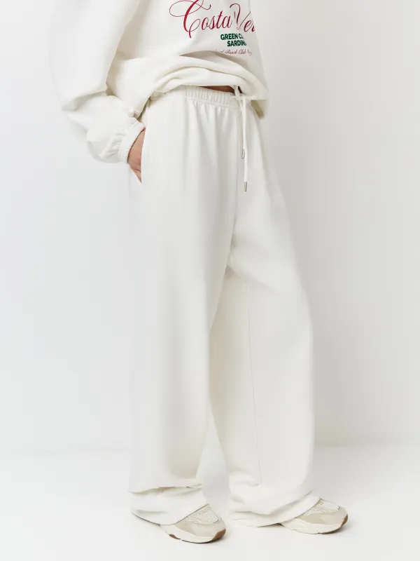 Әйелдер шалбары, өлшемі L, мақта/полиэстер, сүт түстес, Liem, image-1