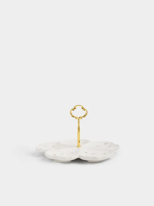 Подставка для закусок, 25х17 см, с ручкой, El flora, image-1