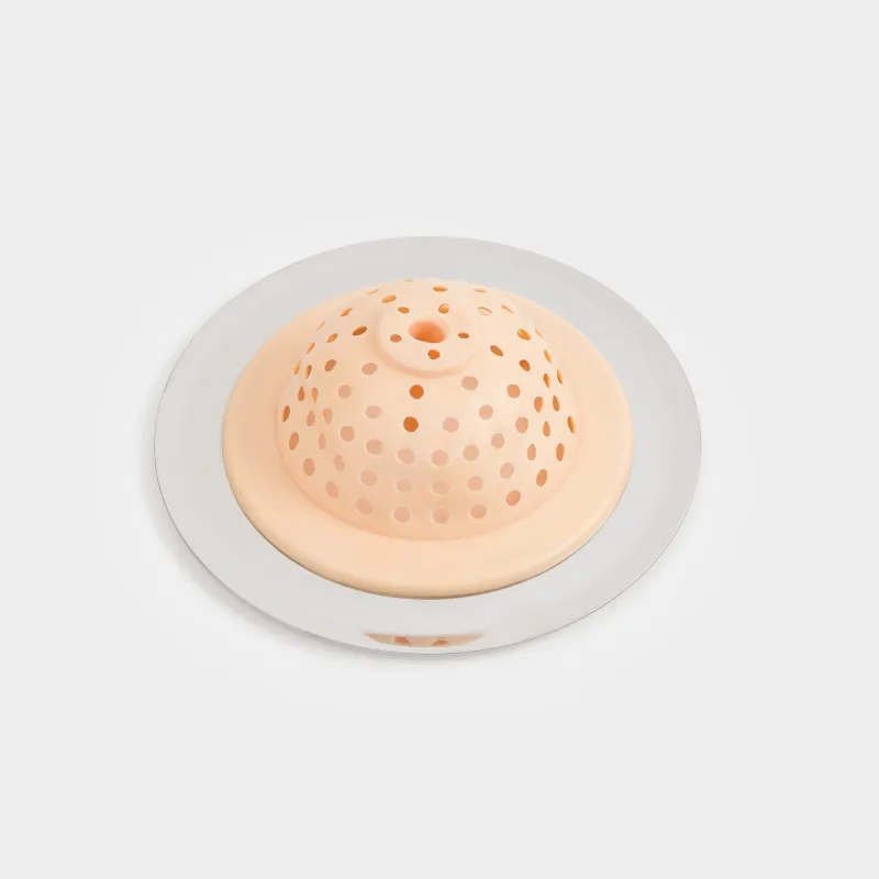 Раковина сүзгісі, 11 см, Болат / силикон, бежевый, Keeping, image-4