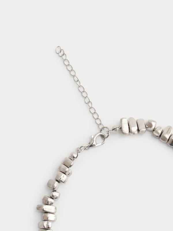 Колье, 46 см, с подвесками, металл, серебристо-золотистое, Лошадь, Jewelry horse, image-2