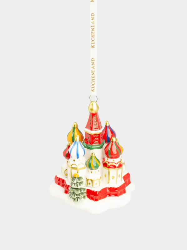 Шырша ойыншығы, 8 см, керамика, Василий Блаженный соборы, Figure christmas, image-1