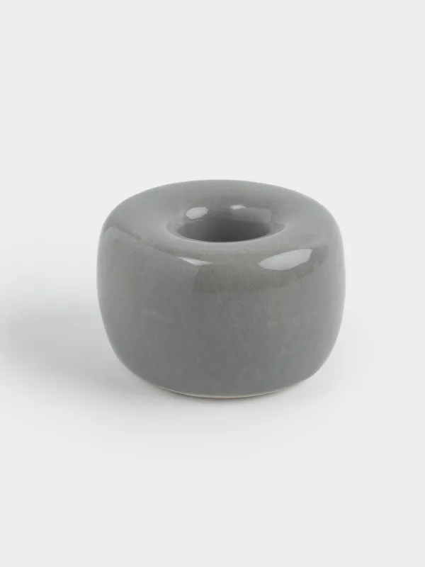 Тіс щеткасына арналған тұғыр, 4 см, фарфор P, сұр, Minito, image-0