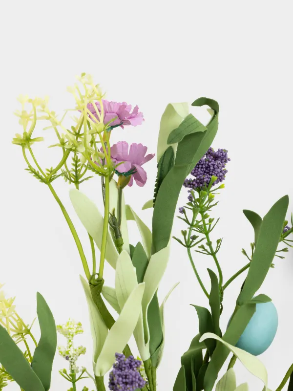 Ветка декоративная, 70 см, Цветы и пасхальные яйца, Easter decor, image-3