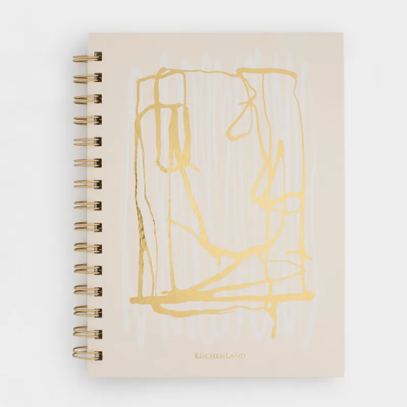 Блокнот для записей, 15х20 см, 70 л, на кольцах, картон, Картина, Stationery