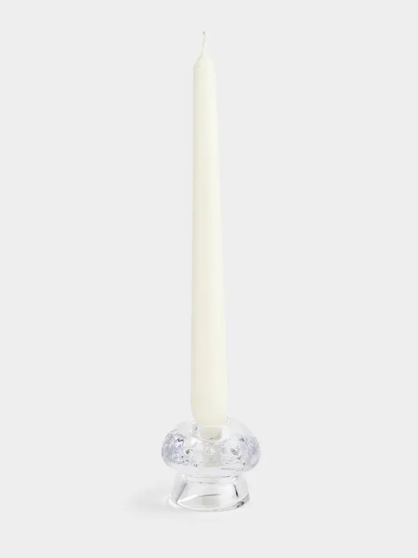 Подсвечник, 6x5 см, для тонкой свечи, стекло, Гриб, Clear, image-3