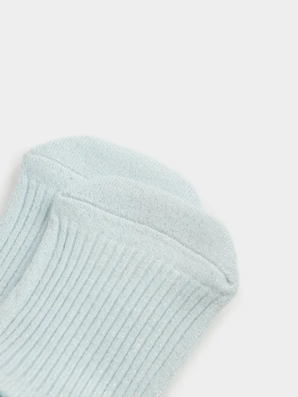 Әйелдерге арналған қысқа шұлықтар, өлшемі 36-38, мақта/нейлон, көгілдір, Glint, image-1