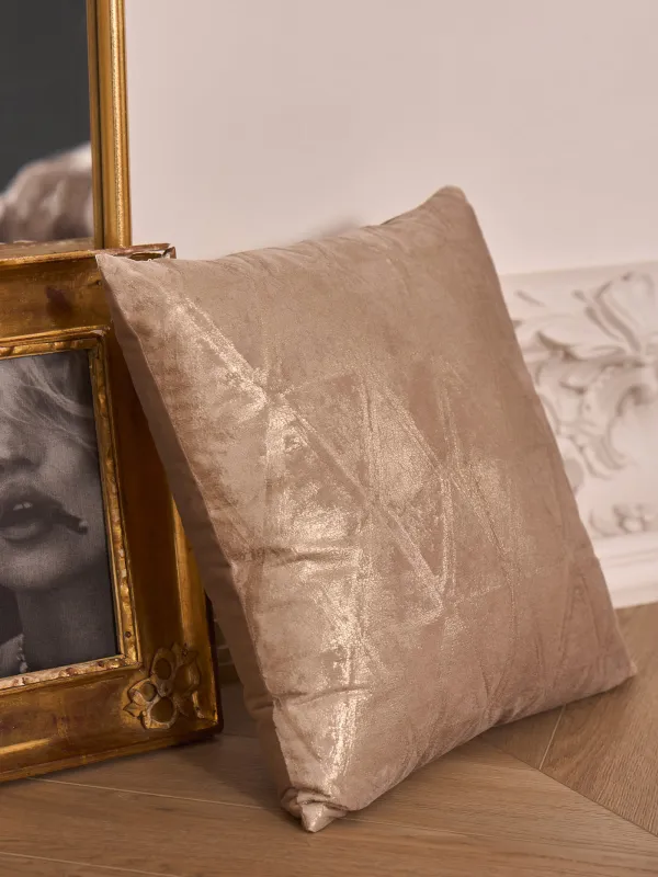 Подушка декоративная, 45х45 см, Золотистое напыление, Abstract, image-3