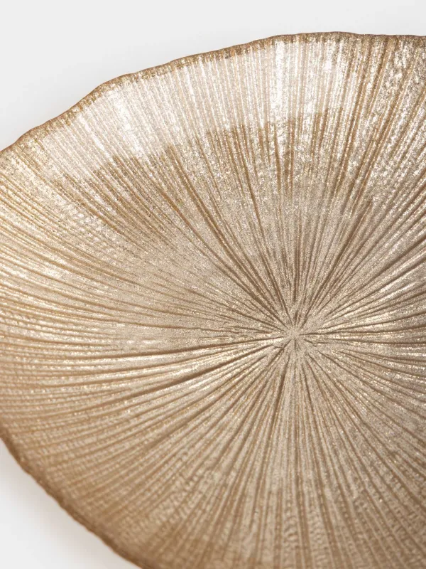 Десерт тәрелкесі, 16 см, шыны, шампан, Angle, image-3