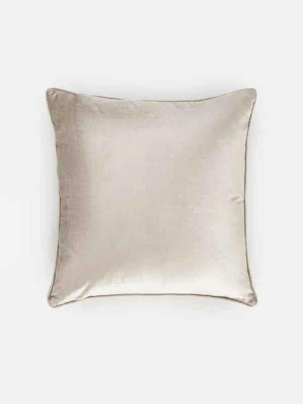 Сәндік жастық, 50х50 см, барқыт/моншақ, сарғылт-қоңыр, Балық, Goldfish, image-1