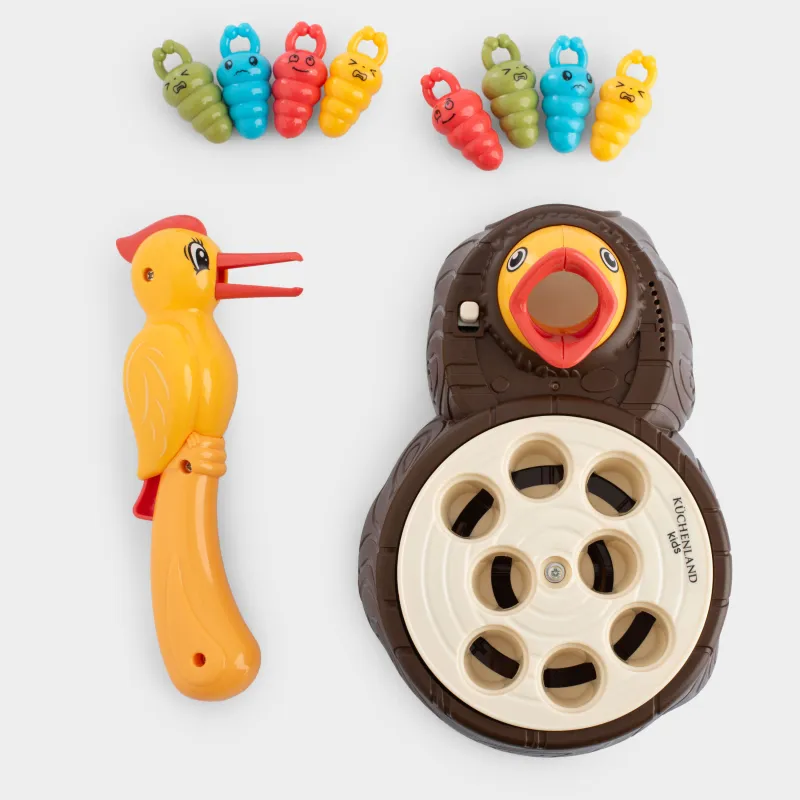 Сұрыптаушы ойыншық, 17х11 см, дамытушы, анимацияланған, пластик, Құрт же, Game, image-0