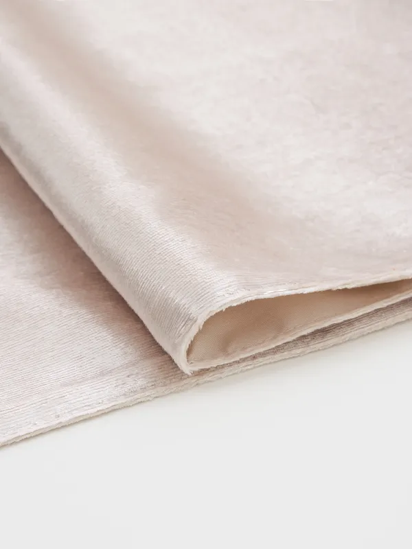 Үстел төсеніші, 40х160 см, барқыт, сарғылт-қоңыр, Winter Antarctica, image-1